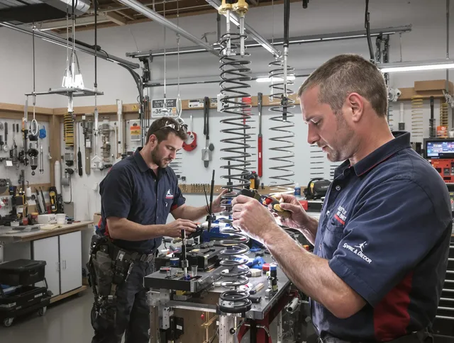 Garage door spring repair service by Brunswick Garage Door Repair in Brunswick
